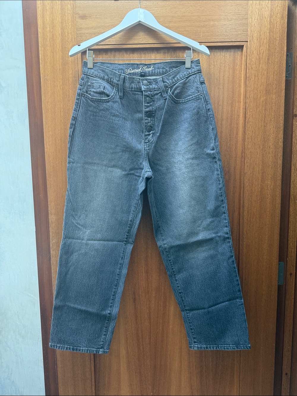 Universal Thread Women’s Washed Gray Boyfriend Jeans